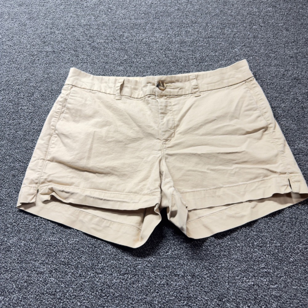 Old Navy Everyday Short Womens 6‎ Khaki Tan Chino Mid Rise Casual Summer Shorts